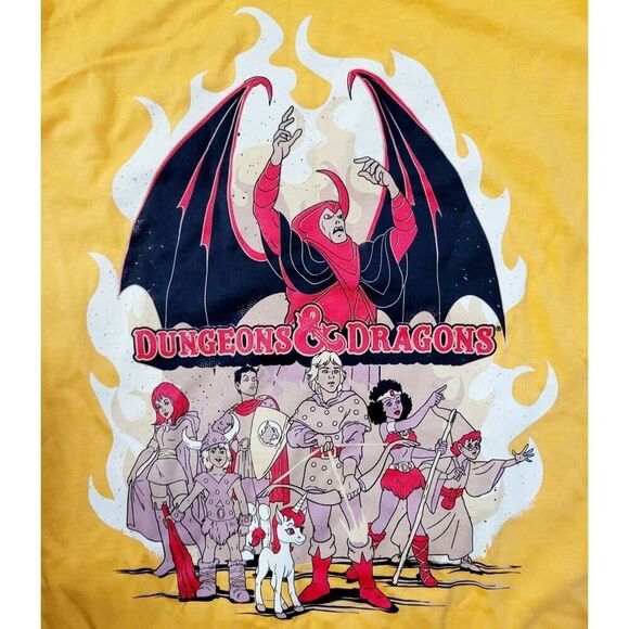 Dungeons And Dragons Friends Vs. Venger Retro Style Tee VTG 80s Style Nerd Power - Picture 2 of 3